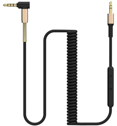 Zosvoses Ersatz Audio Kabel Kompatibel mit Marshall Major 5, Major 4, Major 3, Major 2, Monitor ANC, MID ANC Kopfhörer, Stereo Audio Verlängerungskabel mit Remote Mikrofon und Lautstärkeregler