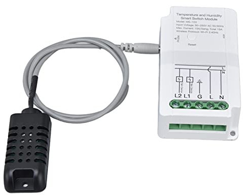 WIFI Temperature Humidity Module for Greenhouse Control with Probe, App Remote Timing Function 90‑250V