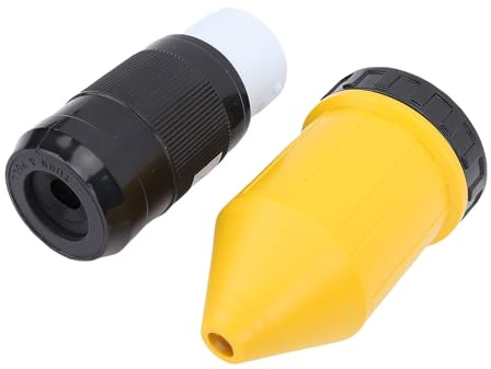 RV Power Plug Set with Water Proof Cover 50A Electrical Female Socket for Trailer Boat Truck Yacht