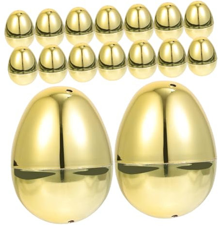 ERINGOGO 20pezzi Uova Pasqua in Plastica Decorative Riempibili Scatole per Caramelle Forma Decorazioni per Feste Pasquali per Case Uffici e Negozi