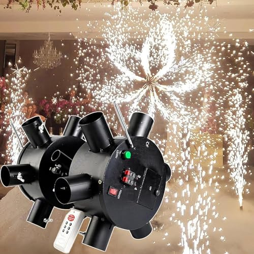 360 Ruota Doppia Ruota Fontana pirotecnica Fredda Stage Feux Artifice Cottura di fuochi d'artificio telecomandati per Matrimoni,N