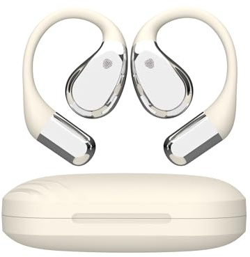 Conyat Bluetooth 5.4, Ideal for Sport, Comfortable Open-Ear Wireless Earbuds, Everyday Use with Secure Ear Hooks, White