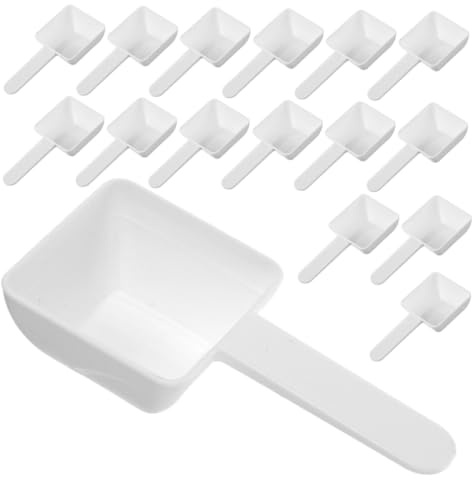 Alipis 50 Pezzi Misurini Plastica Resistenti per Detergente Bucato Proteine Alimenti Animali Uso Domestico Ergonomici Facili da