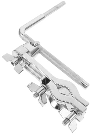 CORHAD Soporte para Africano de Metal Ajustable para Batería con Abrazadera para Cencerro, Portátil y Fácil de Usar en Diversas Ocasiones Musicales