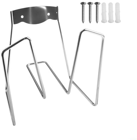 Yuanpgky Soporte de pared para manguera de jardín con material de acero inoxidable 304 para mangueras de agua, cables de extensión y tubos de compresor de aire, organizador de gran capacidad para