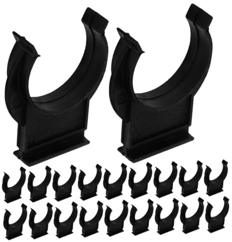 BUGUUYO 50pcs Kitchen Baseboard Clips Plastic Furniture Leg Plinth Fastener Brackets for Cabinet Skirting Board Corner Connections High-Density Material