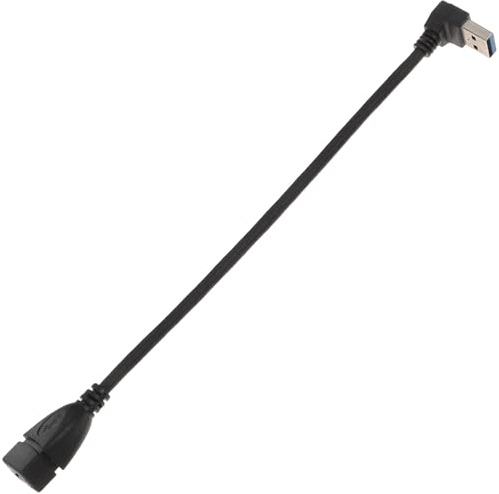 ANDRESLAD Câble Extension USB Mâle vers Femelle Angle Droit pour PC Ordinateurs Portables et Périphériques USB Prolongateur Robuste et Pratique