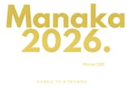 Manaka 2026 : Planner 2026 Golden: Kanda ya kobonga