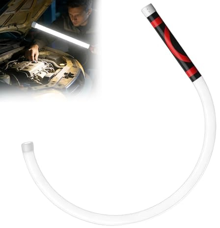 Flexible LED Light Stick, 76cm Wiederaufladbare Biegsame Taschenlampe, Biegsame Arbeitsleuchte mit hoher Leuchtkraft, Superhell Flexibler LED-Leuchtstab für Mechaniker, Autoreparaturen