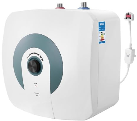 Scaldabagno elettrico portatile, mini serbatoio istantaneo da 15 litri, per cucina e bagno, scaldabagno sotto lavello da 1500 W