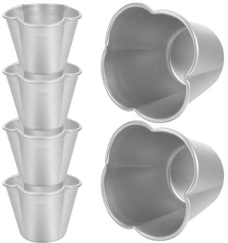 iplusmile Stampi per Muffin in Lega di Alluminio 6 Pezzi Teglia per Muffin e Cupcake Multiuso per Cuocere Dolci in Forno Accessorio da Cucina