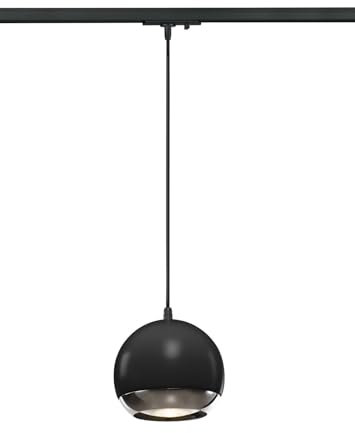 SLV LIGHT EYE® 150 | Dimmbare LED Hochvolt-Stromschiene 1Phasen, Schienenleuchte, Schienensystem, Leuchte für Wohnzimmer, Bar, Esszimmer | GU10, inkl. 1 Phasen-Adapter