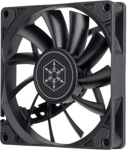SilverStone Technology 90234 SilverStone SST-AS90B - Air Slimmer Ventilateur plat de 92mm à performances améliorées avec PWM