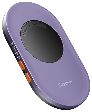 Vaydeer Mouse Jiggler mit Timer, Violett | einstellbarer Timer, treiberfreies Plug-and-play, leiser Betrieb, für Homeoffice und PC