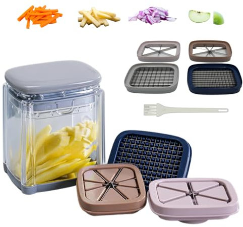 Coupe Frite, Coupe Légumes Coupe Rapide, Coupe Pomme Facile à Nettoyer pour Légumes et Fruits Passe au Lave-Vaisselle