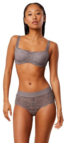 Triumph Body Make-Up Illusion Lace Balconette Bra Femme, Pigeon Grey, 75E