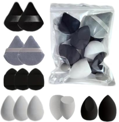 Spugna Trucco, 14 Pz Spugnette Trucco Spugna Fondotinta Set Di Spugne Per Il Trucco Spugnette Make Up,piumino Da Cipria Riutilizzabile, Spugnetta Fondotinta Per Fondotinta Liquido, Correttore