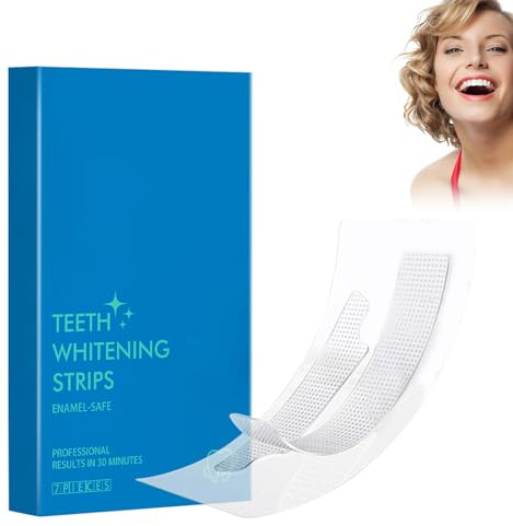 Sbiancante Denti, Striscie Strisce Sbiancanti Denti, Whitening Teeth Strips, Rimuove le Macchie Profonde Teeth Rapid Whitening Sicuro per Smalto, Erfrischt den Atem, Schützt die Zahngesundheit