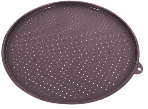 Teglia per pizza perforata, in silicone, antiaderente, teglia per pizza da 34 cm con fori per la circolazione del calore, foglio per pizza da forno per cuocere crosta croccante a casa con facilità