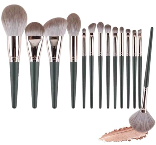 Makeupborstar - Set med skönhetsapplikatorer,Set med tätt packade makeupborstar - för kvinnors dagliga sminkövning, hemmabruk, salongsbesök, reseanvändning, och lämplig för vardagsrutin
