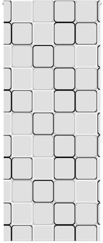 Estor enrollable de ducha PEVA 96 cm ancho tejido