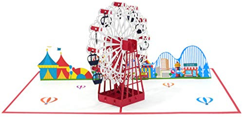 Favour Pop Up® Biglietto di Auguri 3D Rotella - Artigianale Carta di Alta Qualità, Taglio Laser per Compleanni e Occasioni Speciali