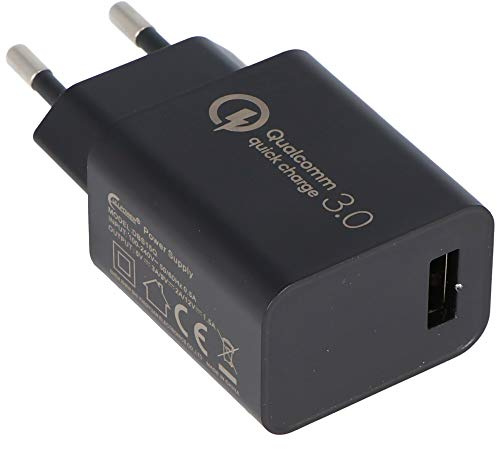 AccuCell Ultra schnelles Laden, USB-Netzteil QC3.0 5V 3A, 9V 2A und 12V 1,5A DBS15Q Quick Charge 18W