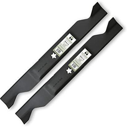 Terre Products Lot de 2 lames de tondeuse à gazon à levage moyen, coupe de 117,8 cm, compatibles avec Craftsman, Husqvarna, Poulan, remplacement pour 405380, 532-405380, 33266 et PP21011