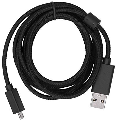 fasient1 USB Audio Kabel,Ersatz USB Aux Kabel USB Audio Kabel 2M Klinkenkabel Verlängerung Audiokabel für G633 G633S,Schwarz