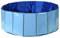 Piscina per cani e gatti, piscina pieghevole con PVC antiscivolo, resistente all'usura, Ø 80 x 30 cm (blu)