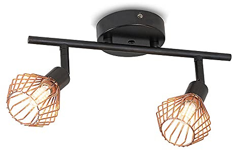 3 Way Ceiling Light Multi-Directional Ceiling Spotlight, Adjustable Surface Mounted Accent Spot Lighting Indoor, Chrome Directional Spotlights for Kitchen Living Room