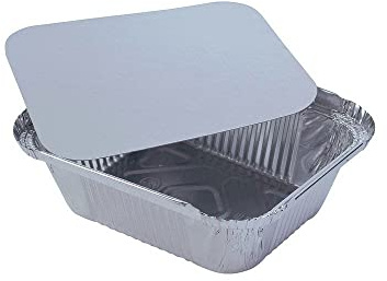 CF CARTA INGROSSO E DISTRIBUZIONE Contenitori in alluminio rettangolari con coperchio in cartone accoppiato (2 porzioni)