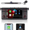 LXKLSZ Autoradio für BMW E46 3er Serie 1999-2004 Kompatibel mit drahtlos Carplay/Android Auto mit IPS Touchscreen/Bluetooth/Mirror Link/FM/AM/USB