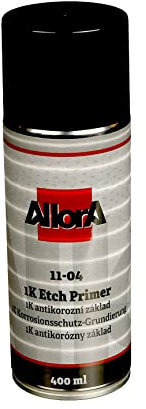 AllorA – 1K Etch Primer Spray - Ätzgrundierung für eine optimale Haftung von Lack auf Stahl, verzinktem Stahl, Aluminium uvm. – Haftgrund Spray mit Korrosionsschutz & Rostschutz (400ml)