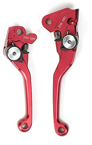 YJS Motorrad Kupplung Bremshebel CNC Dirt Bike Pivot Bremskupplungshebel für YAMAHA YZ125/YZ250/YZ426F/YZ450F 2001-2007,YZ250F 2001-2006,SUZUKI RMZ250 2005-2006,KAWASAKI KX125 KX250 KX250F KX450F