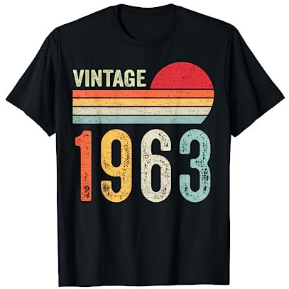 60. Geburtstag Mann Frau 60 Jahre 1963 Lustig Geschenk T-Shirt