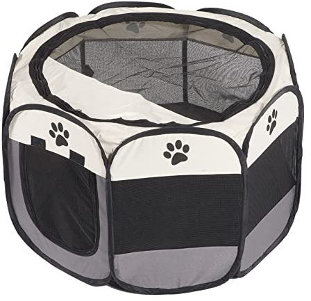 Corralito Plegable para Mascotas, Tela Oxford de 8 Lados, Transpirable, Lavable, para Perros, para Hacer Ejercicio, Duradero, para Mascotas, para Perros, Gatos, Cachorros, Conejos, para Perros Y Gatos
