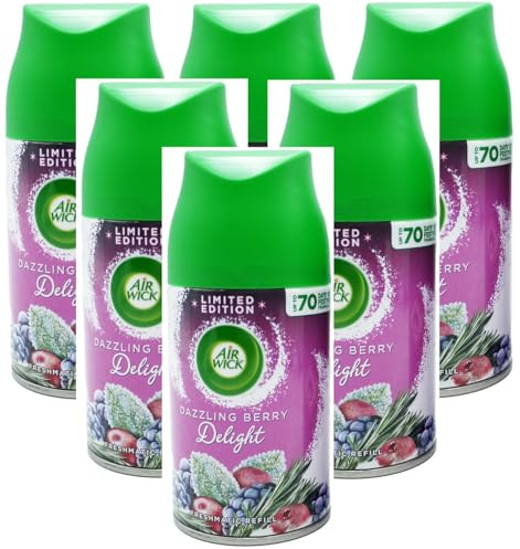 6 x Air Wick Freshmatic Max automatisk spraypåfyllning 250 ml - bländande Berry Delight