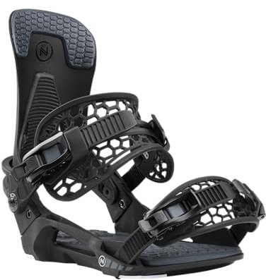 Nidecker Kaon Snowboard Bindungen – All-Mountain Control mit Asym Hadron-Hiback & Axis N1 Baseplate - Black '25 - M