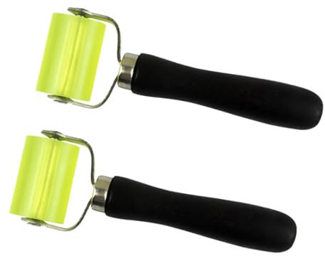 WOONEKY 2pcs Seam Roller for Wallpapering Reusable Wallpaper Application Rollers Sturdy Handle Wallpaper Smoothing and Wrinkle Prevention