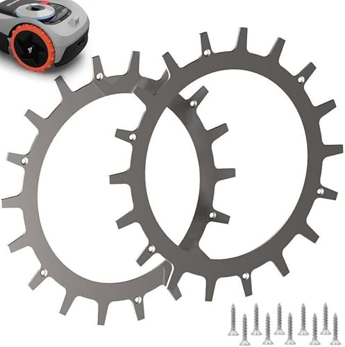 Picos para Segway Navimow Robot cortacésped – i105 – i108E – Acero inoxidable – Agujeros de tornillo desbarbados – 12 tornillos de acero inoxidable – Mejora de tracción para robot cortacésped – Tamaño