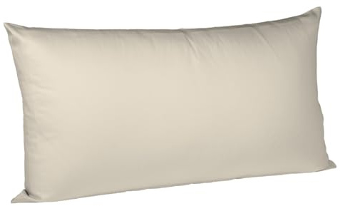 liebling Halbleinen Kissenbezug 40 x 80 cm, Bezug für Kopfkissen, Kissenhülle in Farbe leinen aus 50% Leinen & 50% Baumwolle, kühlend & atmungsaktiv, waschbar 60 Grad, Ökotex