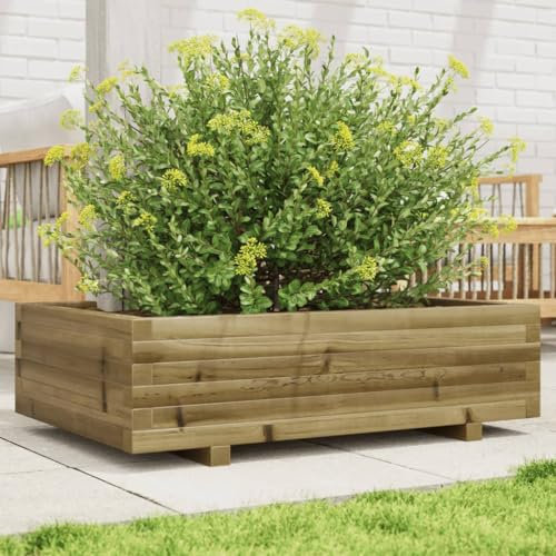 LLEZKBR Furniture Select-Garden Pflanzgefäß 90x60x26,5 cm Imprägniertes Holz Kiefer