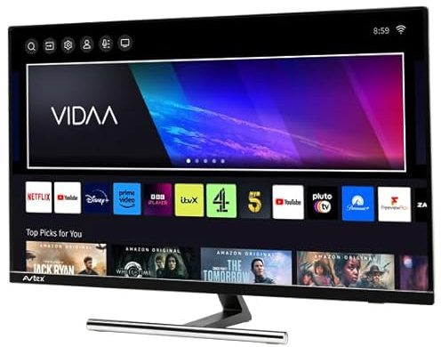 Avtex AV390TS 39-Inch Full HD Smart TV – Dual Tuner, Built-In HD Satellite Decoder | 12V/24V/240V, Wi-Fi, Bluetooth, USB Recording – Ideal for Caravan, Motorhome