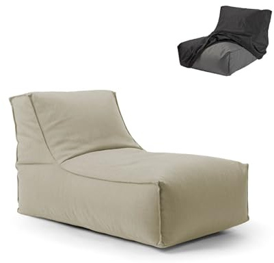 mokebo Outdoor Sitzsack für Kinder & Erwachsene 'Der Sundowner', Bean Bag mit Füllung oder Bodenkissen für Indoor & Outdoor, auch als Liegekissen, Relaxliege oder Liege in Sand