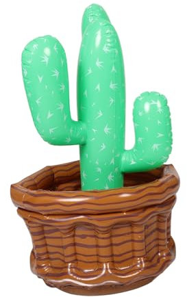 Garneck Multi-Function Inflatable Cooler Cactus Shape Drink Bucket Party Accessory