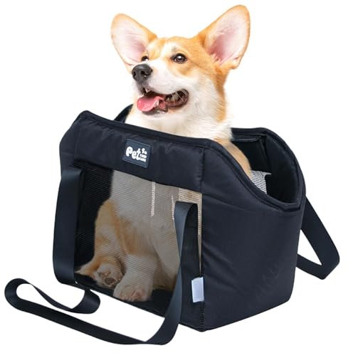 Katzenboxe Hundetransportbox Transportkuchenkatze Reisetasche Transporttasche Katze, Katzentransporttasche, Haustier Tragetaschen Mit Schultergurt, Transportbox Für Haustiere,L