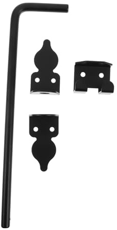 NUOBESTY Heavy Duty Cane Bolt Drop Rod for Wood Fence Gate Locking Slide Bolt Latch for Outdoor Garden Door Stopper