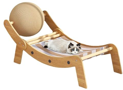 Cat Lounger Scratcher – Kratzbrett für Katzen, flach, Sofa aus Karton | Horizontales Katzensofa, ökologische Möbellounge, Indoor-Ruhe, Kratzbrett