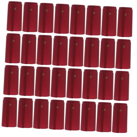 ABOOFAN Capsules Thermorétractables pour Bouteilles De Vin 100 Pcs PVC Protection La Détérioration Couleur Rouge Design Élégant Usage Domestique